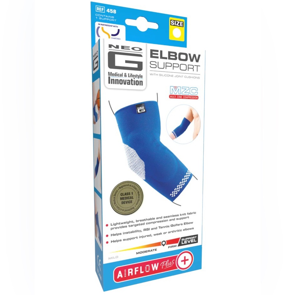 Airflow Plus Elbow Support with Silicone Joint Cushions Size small